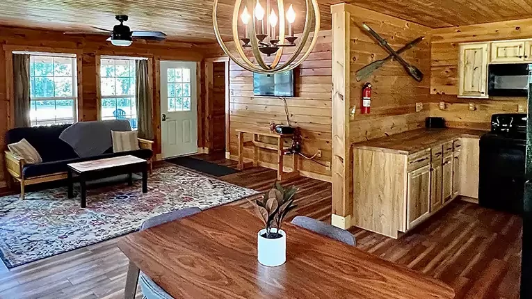 Living Room - Moose Knuckle Cabin - Manistee Michigan
