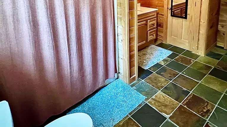 Bathroom - Moose Knuckle Cabin - Manistee Michigan